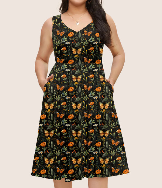 RTS - Butterflies at Dusk Pocket Dress