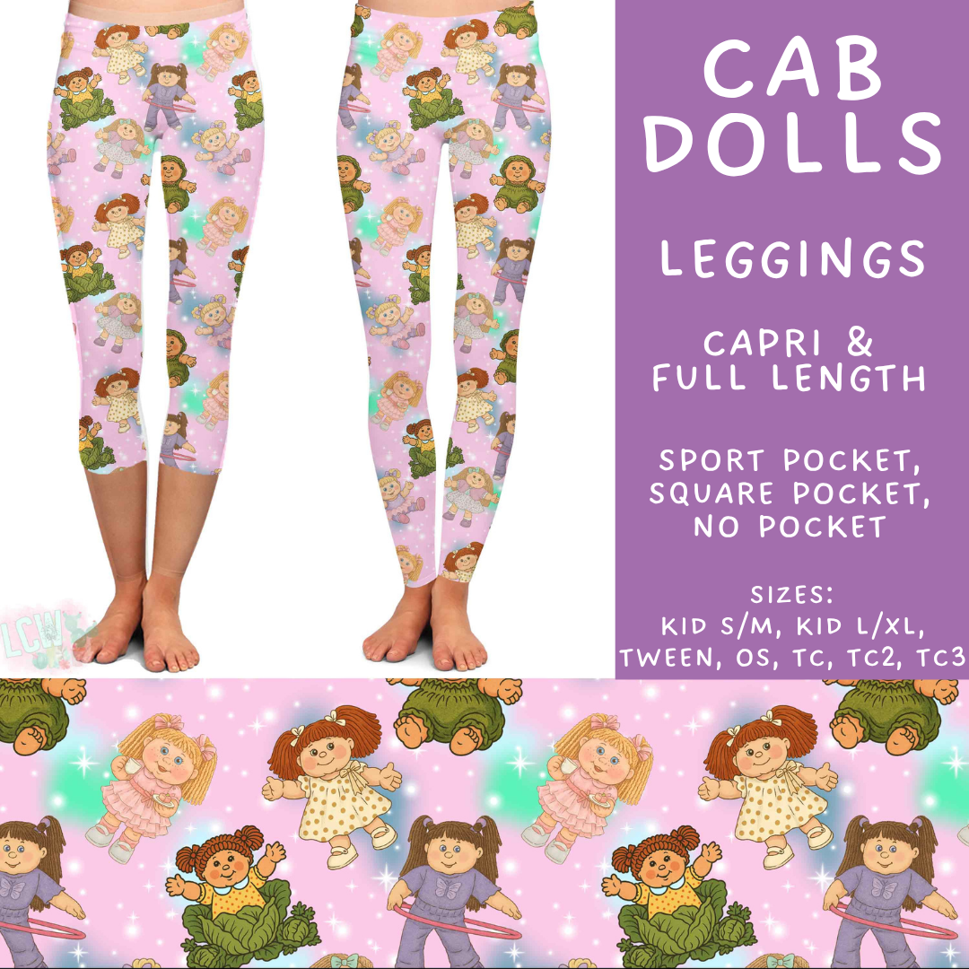 Batch #607 - Fun Run 28 - Closes 11/2 - ETA early Jan - Cab Dolls Full and Capri Length Leggings