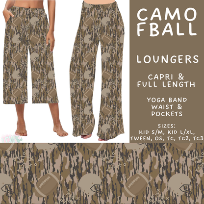 Batch #592 -  Fun Run 27 - Closes 9/30 - ETA late Nov - Camo FBall Capri and Full Length Loungers