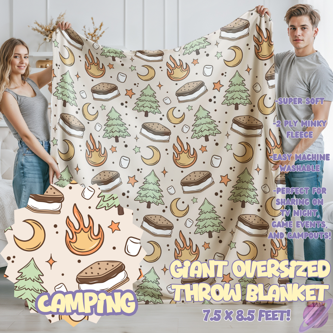 CAMPING- OVERSIZED THROW BLANKET
