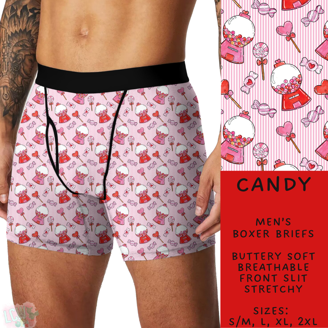 Batch #612 - Valentine's Matching Underwear - Closes 11/11 - ETA mid Jan - Candy Men's Boxer Briefs