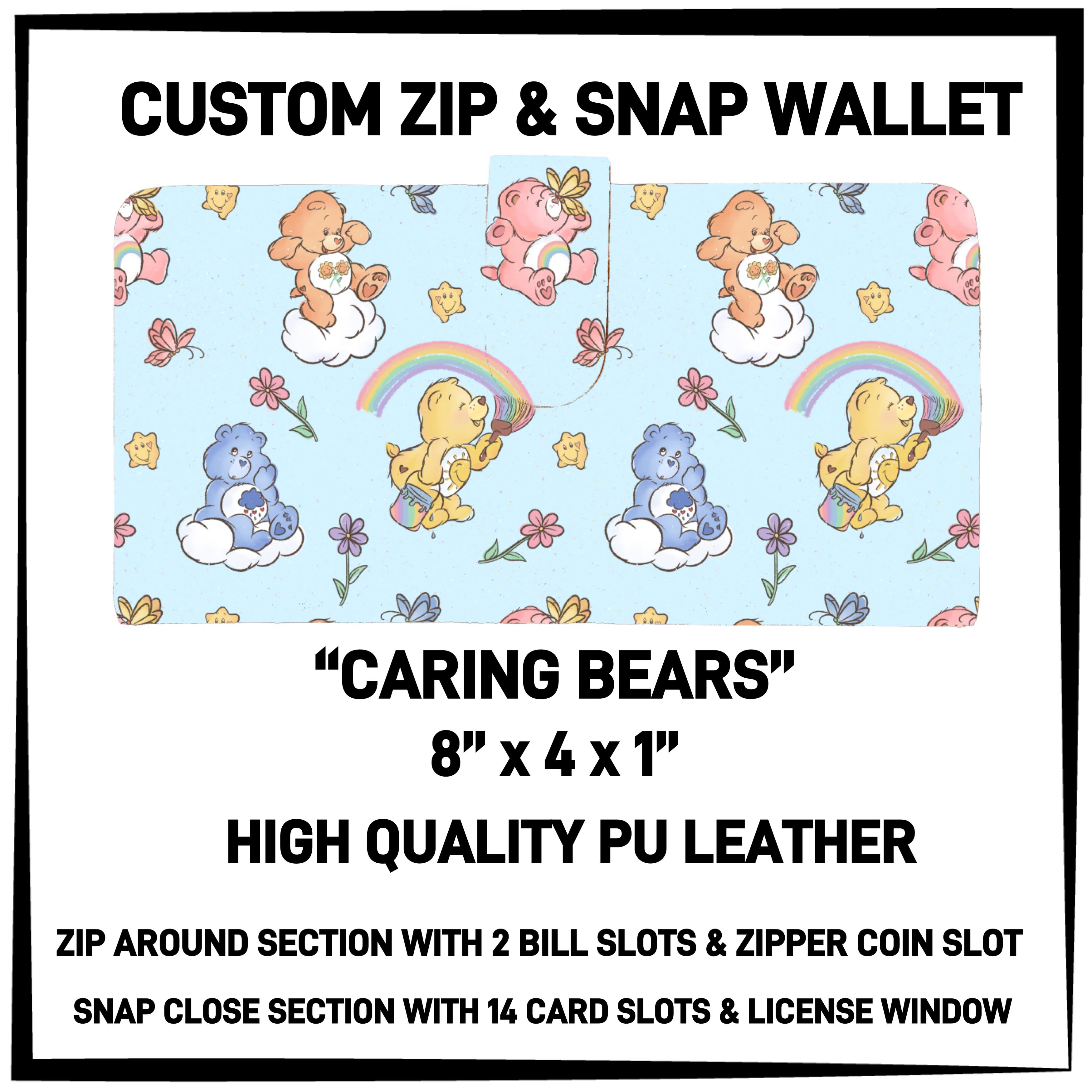 ZW2B - Caring Bears Zip & Snap Wallet - Preorder ETA: Mid-Nov