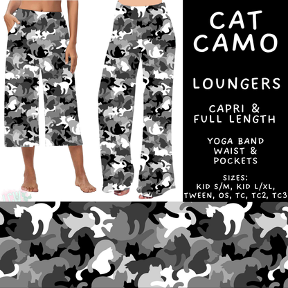 Batch #603 - September Request Run - Closes 10/26 - ETA mid/late Dec - Cat Camo Capri and Full Length Loungers