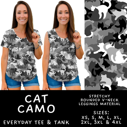 Batch #603 - September Request Run - Closes 10/26 - ETA mid/late Dec - Cat Camo Everyday Tank & Tee