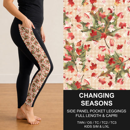 B308 - Preorder Changing Seasons Side Panel Pocket Leggings (Closes 8/16. ETA: late Oct.)