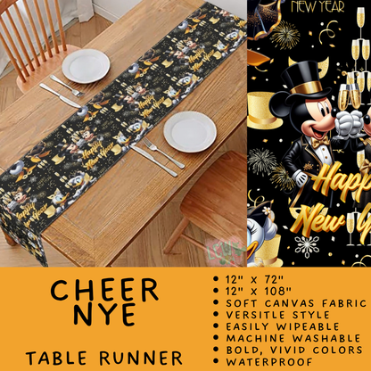 Batch #602 - Table Runners & Placemats - Closes 10/23 - ETA mid Dec - Cheer NYE Table Runner