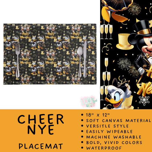 Batch #602 - Table Runners & Placemats - Closes 10/23 - ETA mid Dec - Cheer NYE Placemat