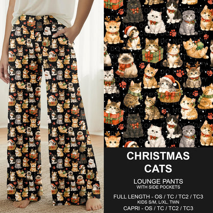 B315 - Preorder Christmas Cats Lounge Pants (Closes 10/04. ETA: early Dec.)
