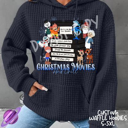CHRISTMAS MOVIES - CUSTOM WAFFLE HOODIES PREORDER CLOSING 9/30