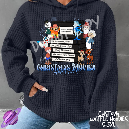 CHRISTMAS MOVIES - CUSTOM WAFFLE HOODIES PREORDER CLOSING 9/30