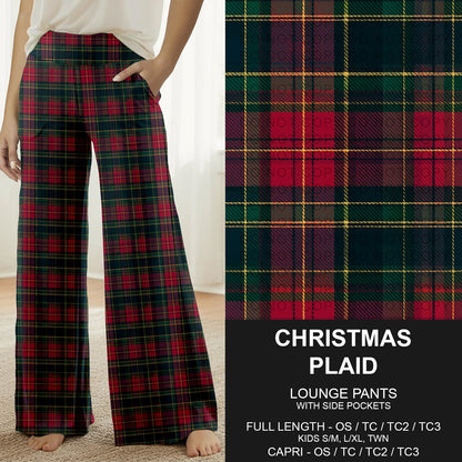 B303 - Preorder Christmas Plaid Lounge Pants (Closes 7/26. ETA: early Oct.)