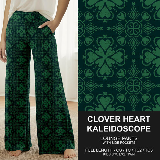 B268 - Preorder Clover Heart Kaleidoscope Lounge Pants (Closes 12/28. ETA mid Feb.)