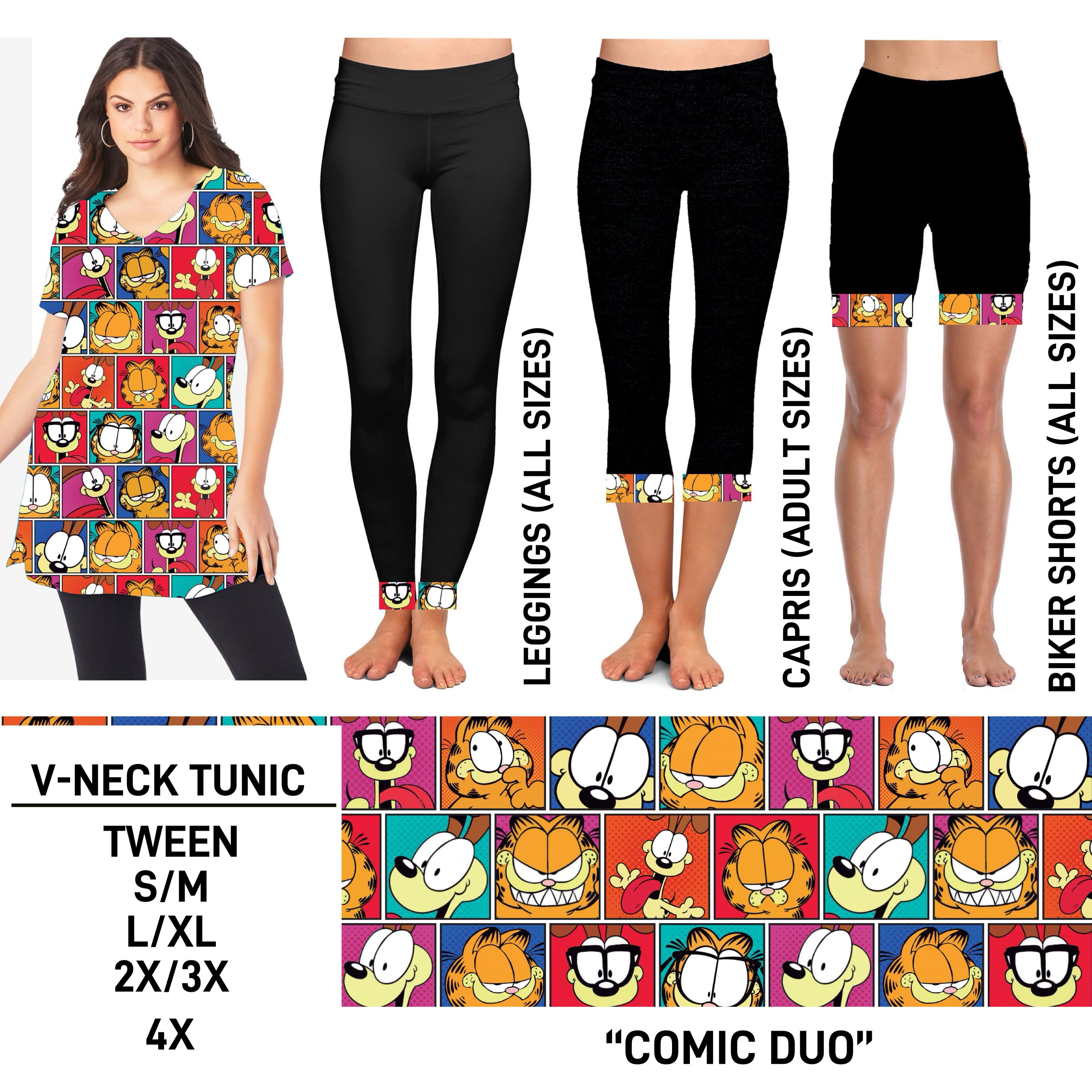 TS2N - Comic Duo V-Neck Tunic - Preorder ETA: Mid-Feb