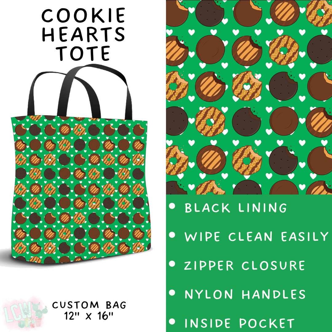 Batch #610 - Cookie Dealer 3 - Closes 11/9 - ETA early Jan - Cookie Hearts Tote