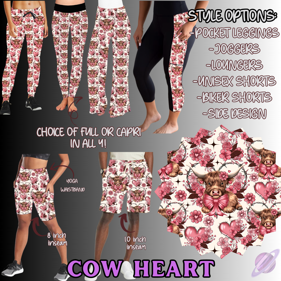 COW HEART-BATCH 120 PREORDER-6 STYLES OF BOTTOMS-PREORDER CLOSING 12/18