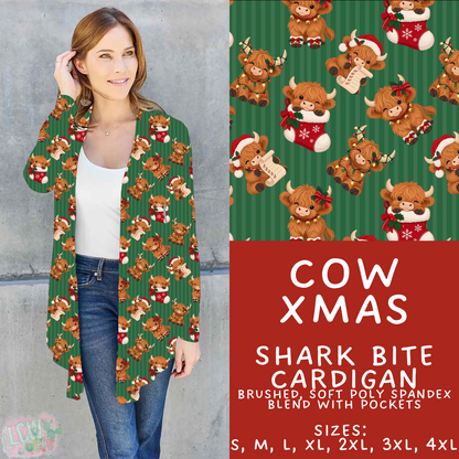 Batch #600 - Jingle all the Way 2 - Closes 10/19 - ETA early/mid Dec - Cow Xmas Cardigan