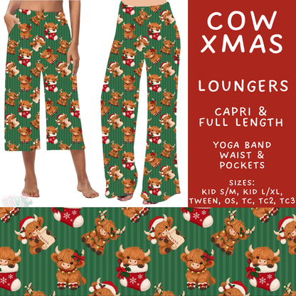 Batch #600 - Jingle all the Way 2 - Closes 10/19 - ETA early/mid Dec - Cow Xmas Capri and Full Length Loungers