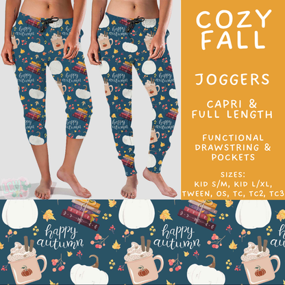 Batch #582 - Hello Fall 3 - Closes 9/7 - ETA early Nov - Cozy Fall Full and Capri Length Joggers