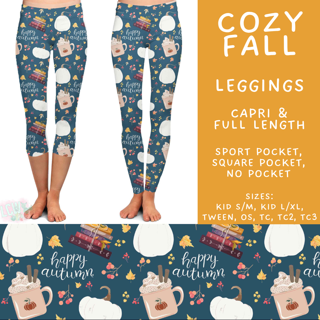 Batch #582 - Hello Fall 3 - Closes 9/7 - ETA early Nov - Cozy Fall Full and Capri Length Leggings