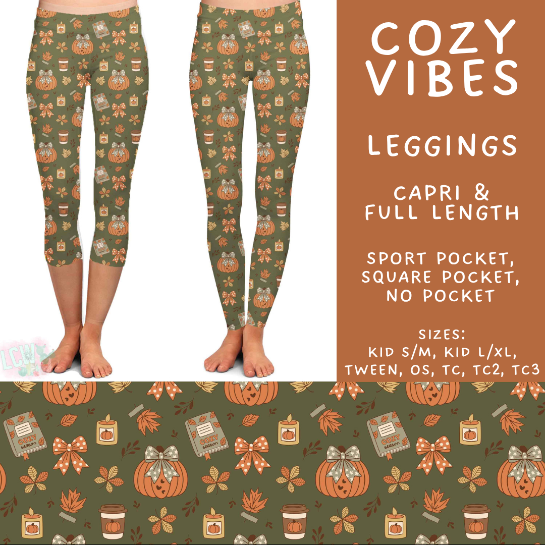 Batch #582 - Hello Fall 3 - Closes 9/7 - ETA early Nov - Cozy Vibes Full and Capri Length Leggings