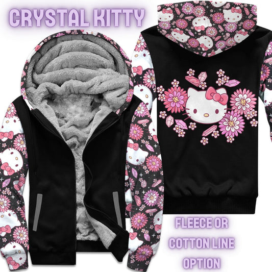 JACKET RUN 14-CRYSTAL KITTY-FLEECE OR COTTON LINER-PREORDER CLOSING 12/16