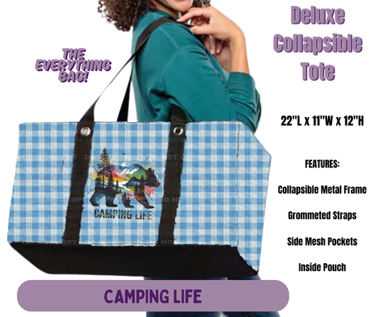Camping Life Collapsible Tote