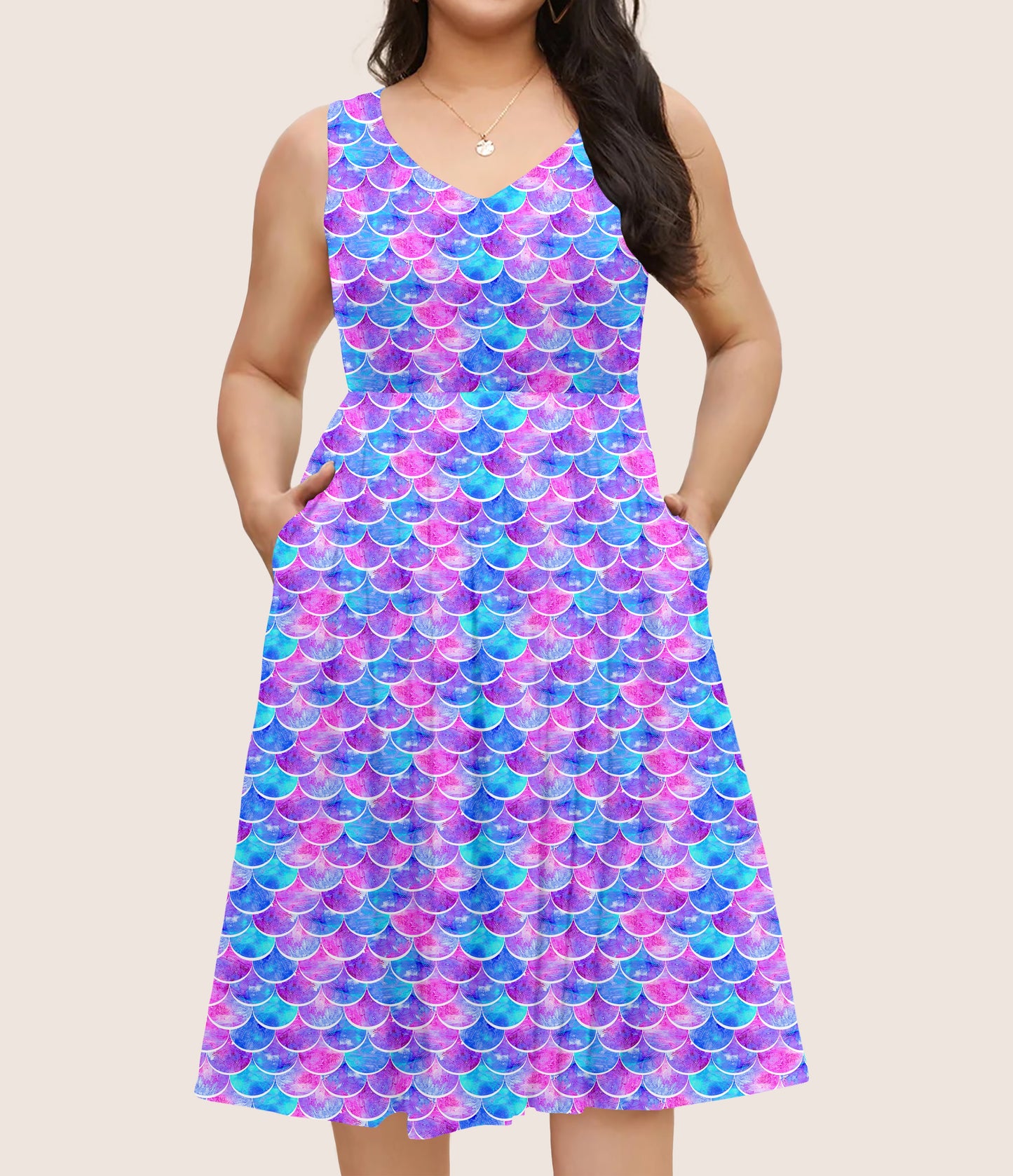 RTS - Candy Cove Mermaid Pocket Dress