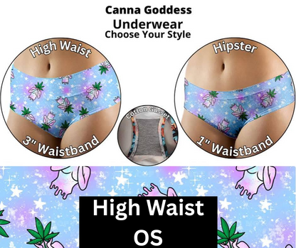 Canna Goddess High Waist Underwear