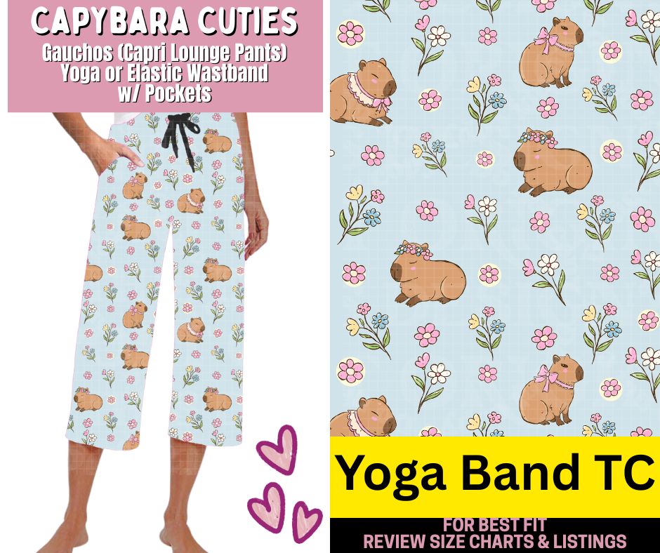 Capybara Cuties Capri Gauchos