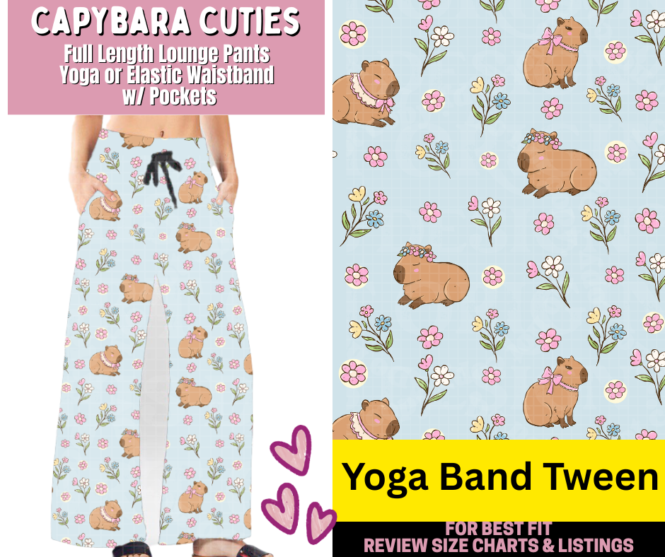 Capybara Cuties Full Length Lounge Pants