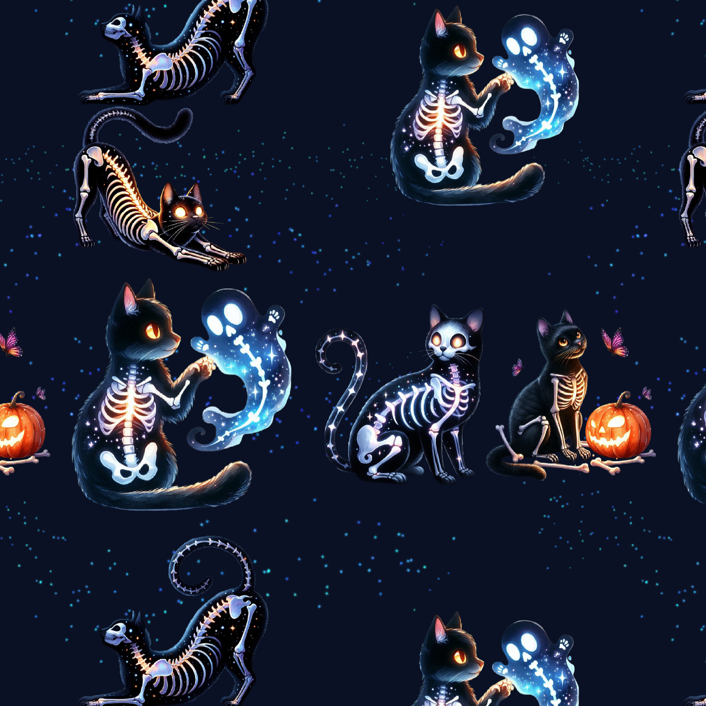 Skeletion Kittes Joggers