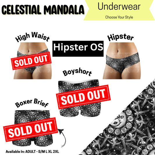 Celestial Mandala Hipster Underwear