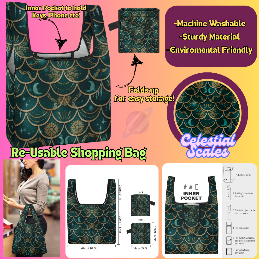 CELESTIAL SCALES - Re-Usable Shopping Bags PREORDER Closing 1/15