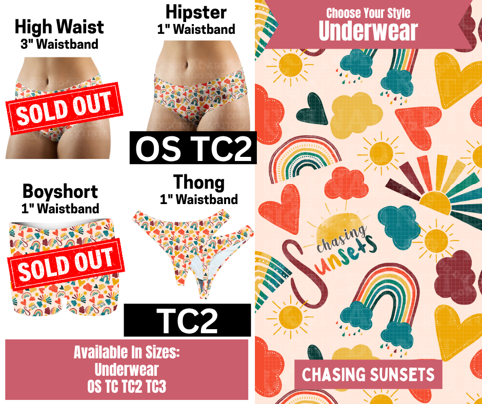 Chasing Sunsets Hipster Underwear