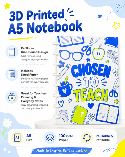 BOO SHEET- 3D PRINTED REFILLABLE NOTEBOOK