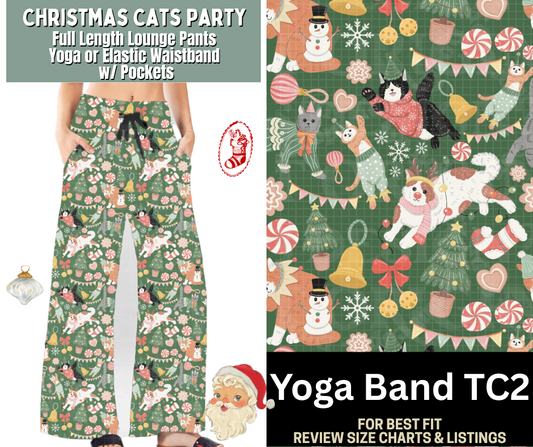 Christmas Cats Party Full Length Lounge Pants