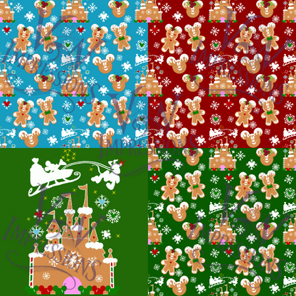 Christmas Magic Digital Files PNG, SVG, Seamless Pattern, Sublimation & DTF