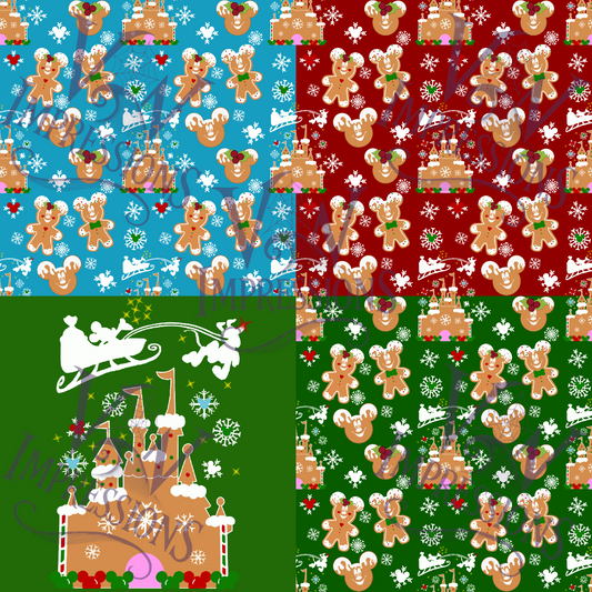 Christmas Magic Digital Files PNG, SVG, Seamless Pattern, Sublimation & DTF