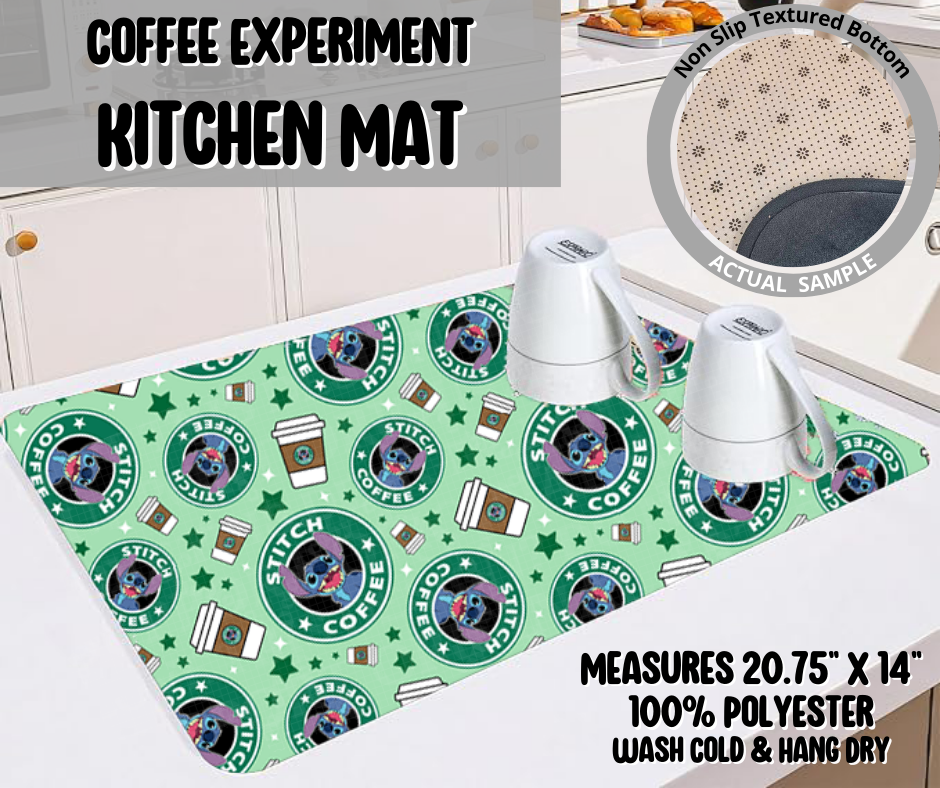 Coffee Experiment Kitchen Mat