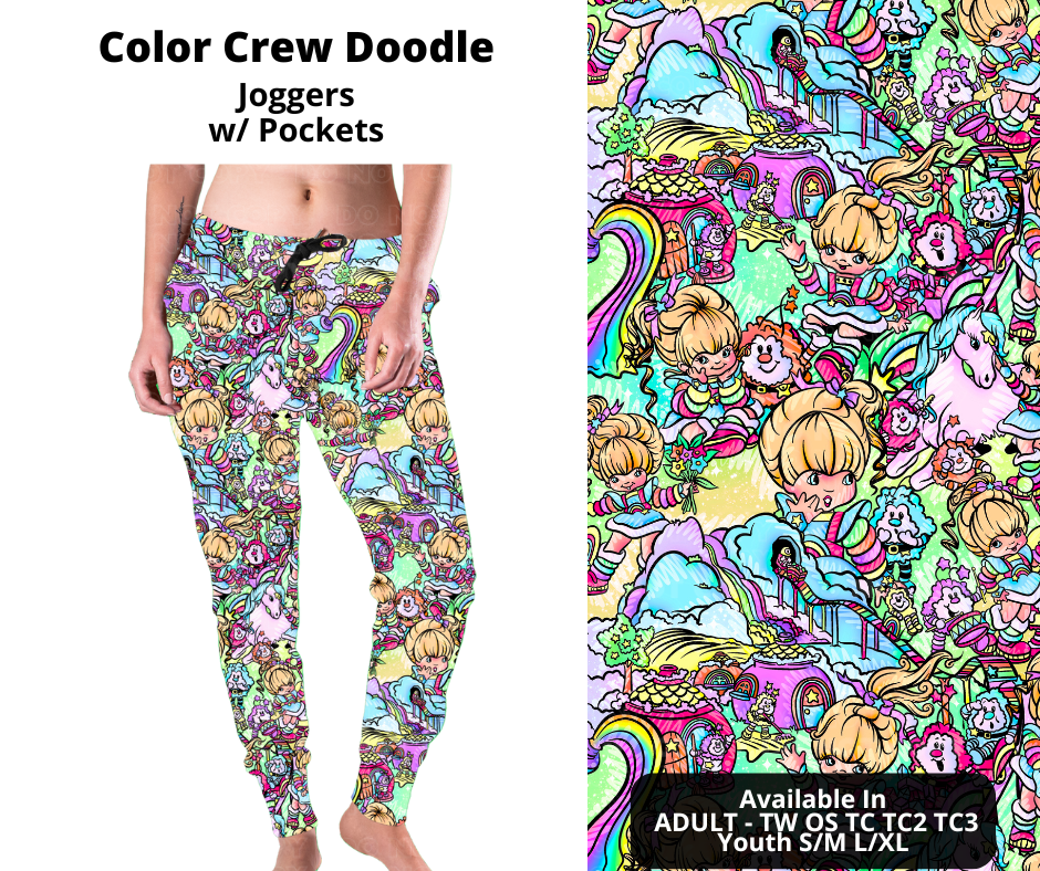 Preorder! Closes 12/2. ETA Feb. Color Crew Doodle Joggers