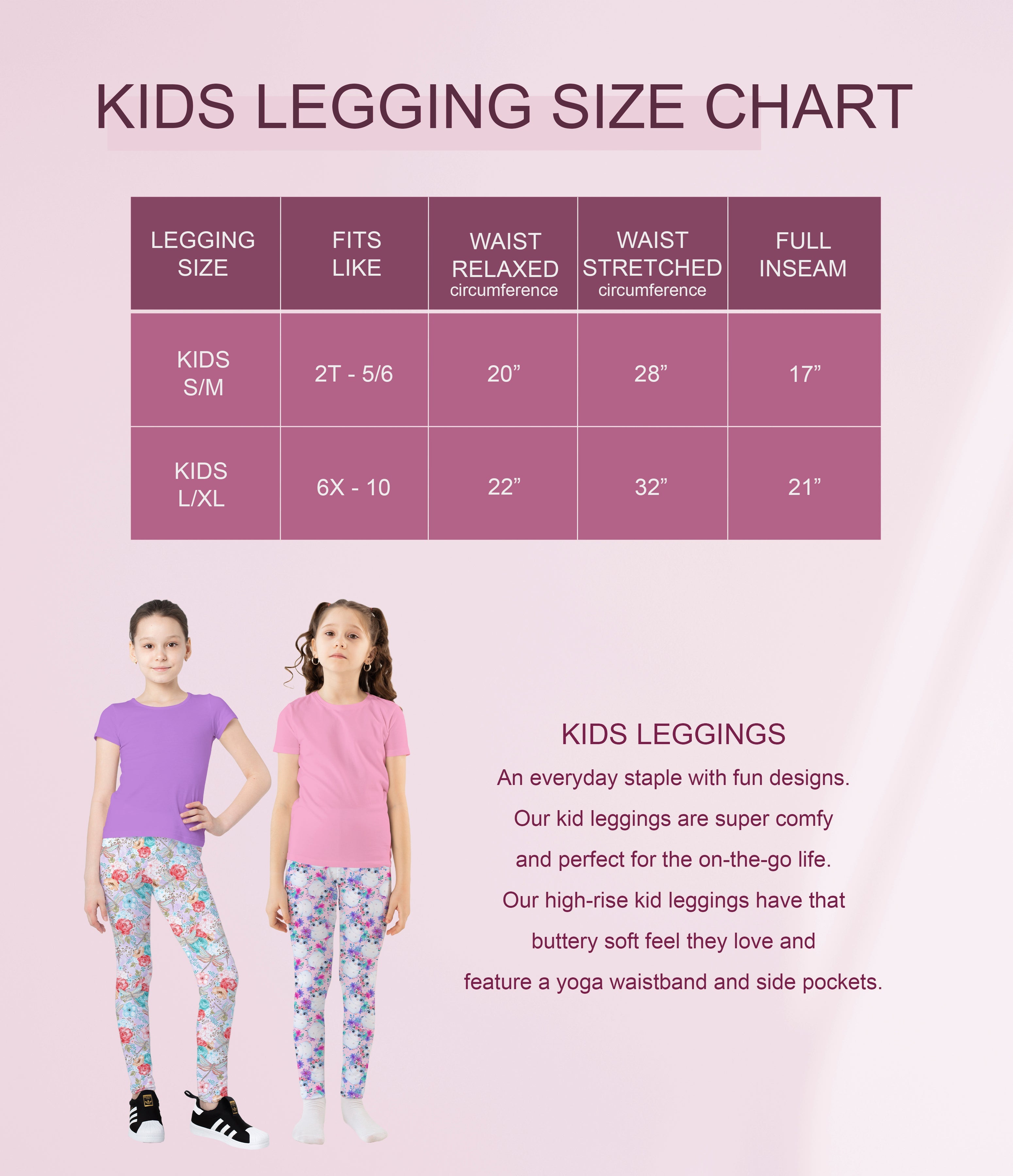 RTS - Kids True Crime Leggings w/ Pockets