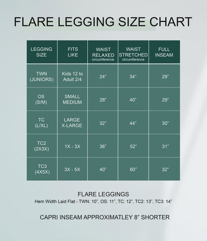 RTS - Campfire S'mores Flare Leggings w/ Pockets
