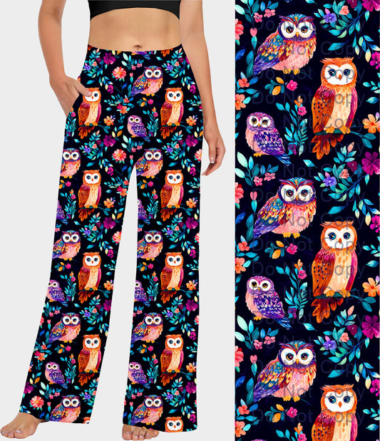 RTS - Colorful Owls Lounge Pants