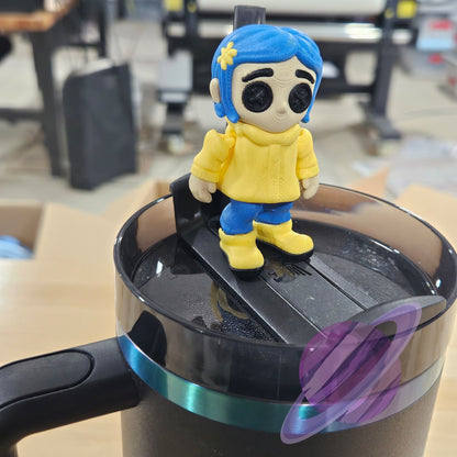 BUTTON EYES-3D PRINTED STRAW BUDDY