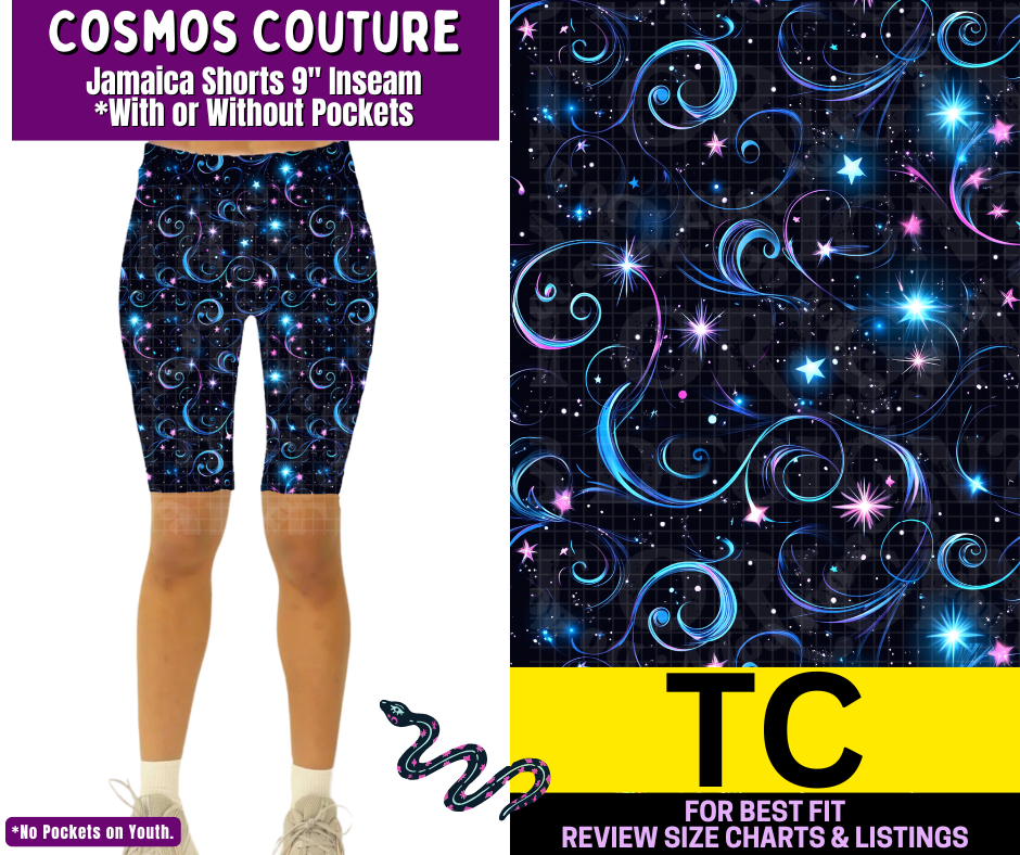 Cosmos Couture Jamaica Shorts w/ Pockets