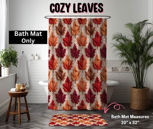 Cozy Leaves Custom Bath Mat