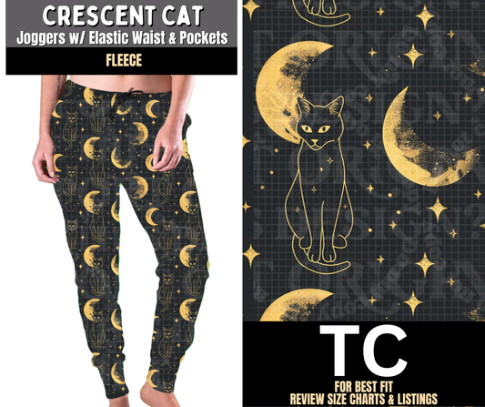 Crescent Cat Joggers Fleece