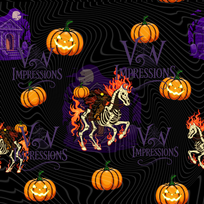 Headless Horsemen Orange Flames Digital Files