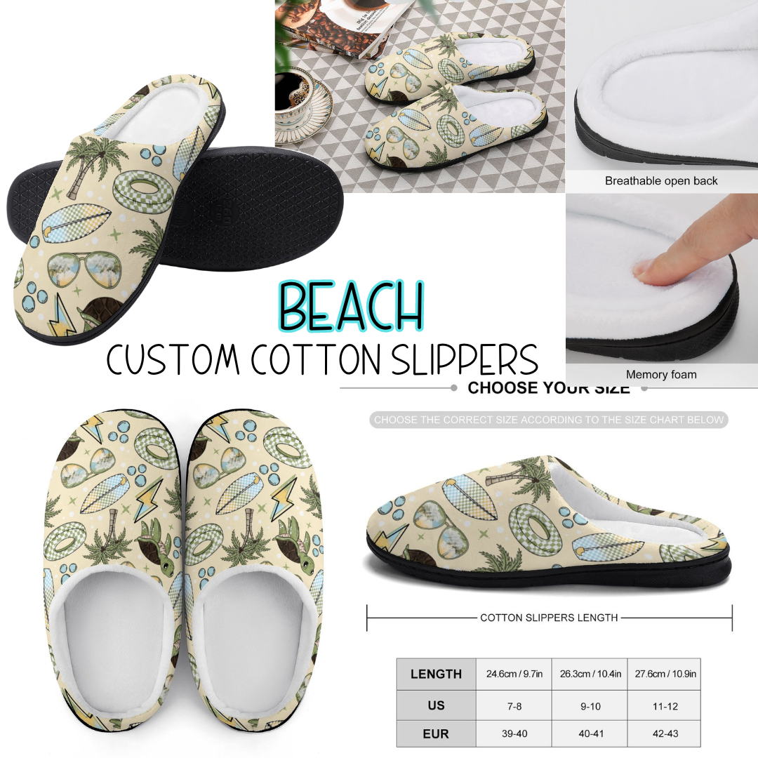 BEACH - CUSTOM SLIPPERS PREORDER CLOSING 9/16