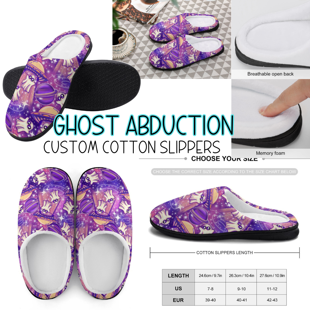 GHOST ABDUCTION - CUSTOM SLIPPERS PREORDER CLOSING 9/16